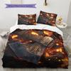Viking Battle Axe Pattern Bedding Home Decoration Birthday Gift (1 * duvet cover + 2 * pillowcase, without core)