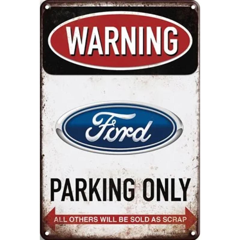 Lamborghini Parking Only Sign, Retro Metal Car Decor Plaque