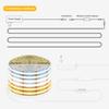 Двухцветная светодиодная лента COB с изменяемой цветовой температурой от 2700K до 6500K, 24В, с беспроводным пультом дистанционного управления, диммируемая, FOB светодиодная лента для декора комнаты