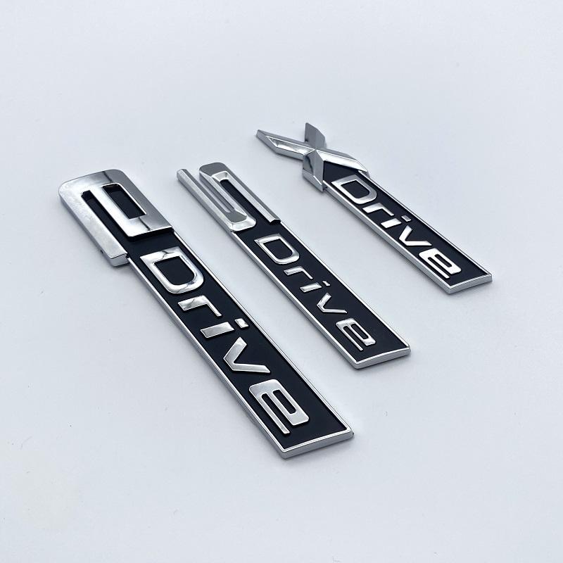 Новые хромированные черные буквы Fender с буквами SDrive XDrive EDrive для BMW 3 4 5 6 7 8 серии X3 X4 X5 X6 Z4 GT, наклейка с логотипом на багажник автомобиля