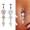 Allergy Free Belly Ring Navel Body Piercing Jewelry Medical Steel Dangle Bell Button Rings for Women