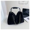 Versatile High-end Plush Fashion Commuter Foreign Style Chain Single Shoulder Crossbody Women's Bag 2025 Autumn Portable Underarm Bag