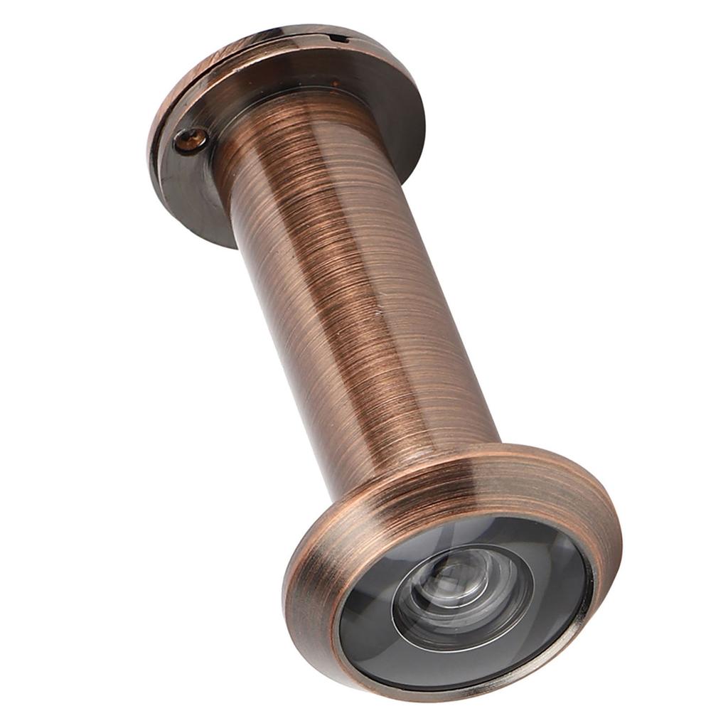 Противоугонный дверной глазок с углом обзора 220 градусов и задней крышкой для домашнего использования(Красная бронза