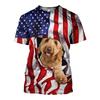 Модная мужская футболка с принтом 3D Dog Pet, повседневная свободная футболка с коротким рукавом и круглым вырезом, модная летняя футболка большого размера для мужчин, одежда