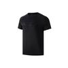 Футболка мужская спортивная с коротким рукавом Li Ning Training Series с круглым вырезом, черная ATSR387-5