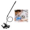 Portable USB LED Clip Table Lamp Adjustable Desk Light for TattooManicure makeupBlack