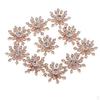 10x Crystal Rhinestone Alloy Flatback Embellishment Buttons Sewing Ornament