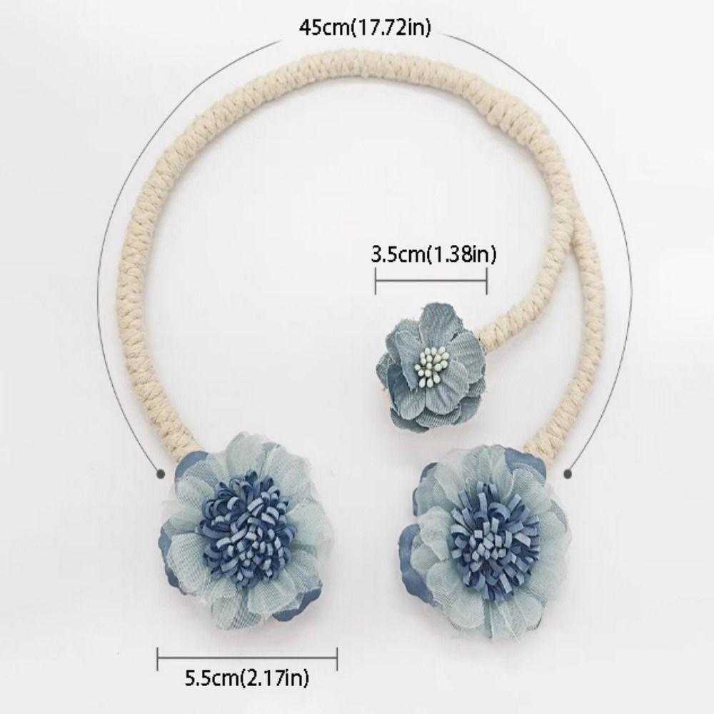 Punch-free Flower Curtain Tie Decorative Curtain Straps High-end Curtain Tieback Living Room