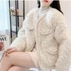 Пальто из искусственного меха ягненка, женское, 2024, новинка, осень-зима, небольшой аромат, модный темпераментный хлопок, теплый топ