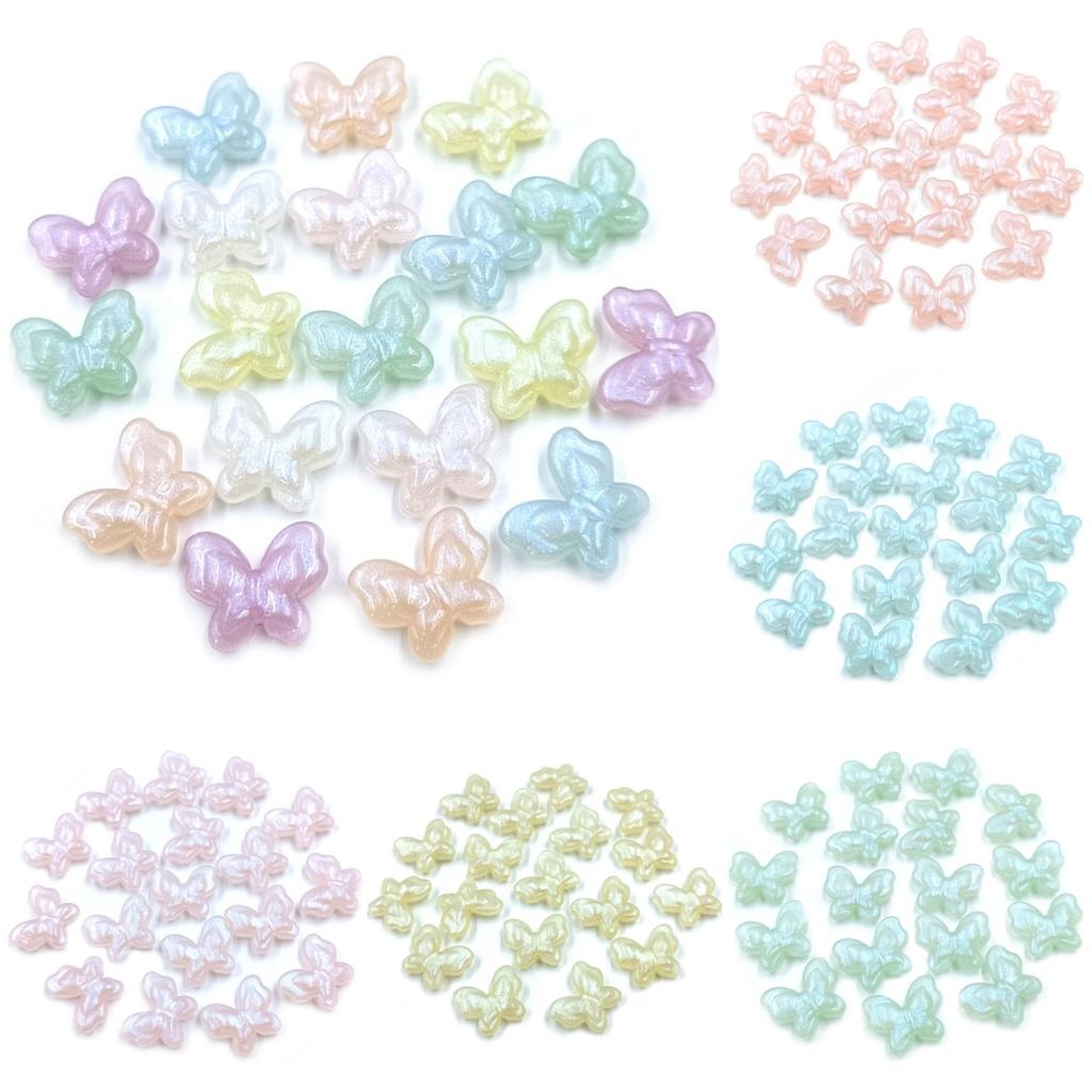 Творческие бусины флуоресцентные бабочки свободные бусины 10 шт свободные бусины творческие DIY ювелирные аксессуары акрил для ожерелья серьги изготовление моды