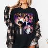 Футболка I.N Stray Kids 'Girl Dinner', Винтажная футболка в стиле Homage для фанатов, Мужская Женская Хип-хоп Уличная одежда Оверсайз Футболка с коротким рукавом Повседневная одежда
