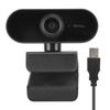 1080P Computer Camera with Microphone Desktop USB Webcam Free Drive for Video Call(Black )
