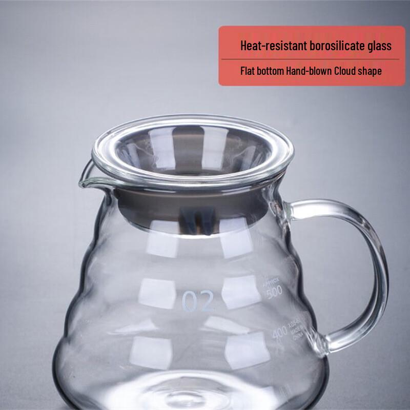 High Borosilicate Glass Cloud Coffee Sharing Pot