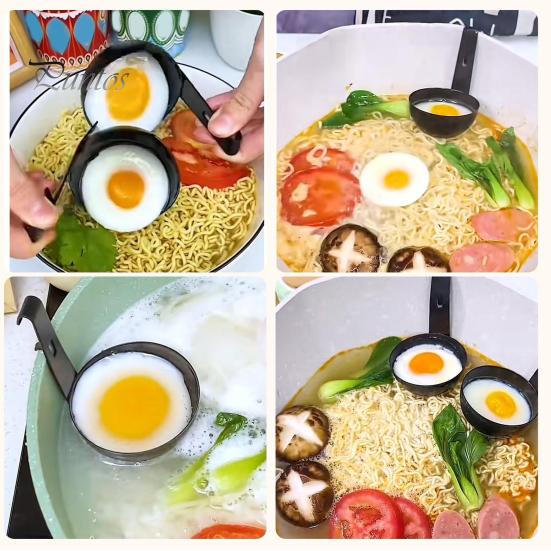 2 шт. нержавеющая сталь яйцо пашот антипригарные подвесные уши формы для яиц для мягких вкрутую сваренных яиц инструменты для быстрого приготовления еды