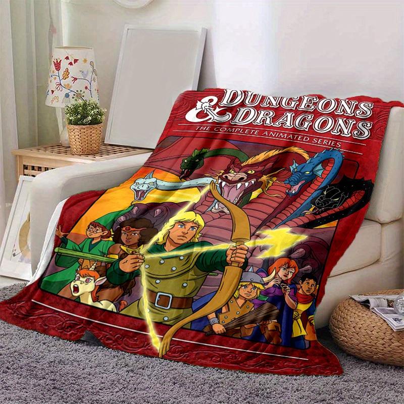 1pc Dungeons & Dragons: The Complete Animated Series, Cozy Home Decor Gift! Perfect for Bedroom, Living Room, Travel, Camping, Car Blanket, Beach, Off