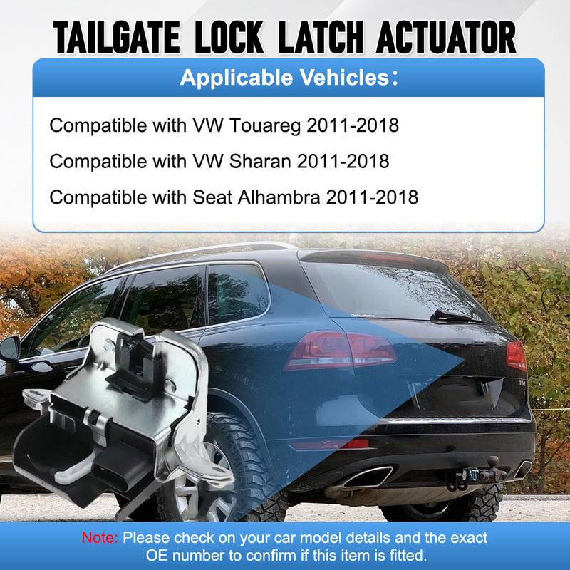 ЗАДНЯЯ КРЫШКА БАГАЖНИКА ЗАМОК ЩЕЛЧОК 4 шт. для VW Touareg Sharan Seat Alhambra 2011 2012 2013 2014 2015 2016 2017 2018 7P0827505