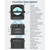 Boombox CD Player Portable with Cassette Player, Portable Radio with Bluetooth, Boom Box with Stereo Sound, Powered by 5000mAh Rechargeable Battery