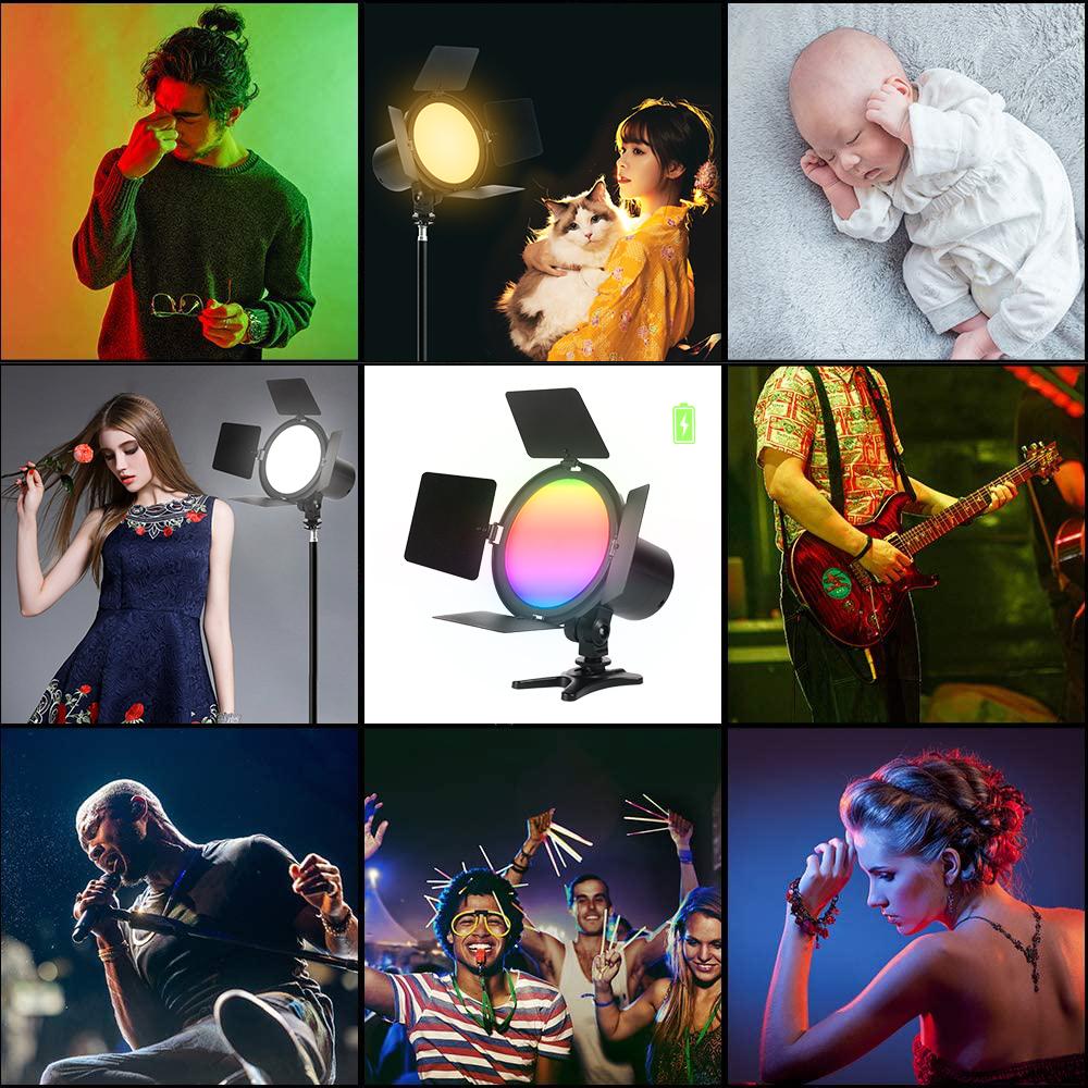 RGB видеосветильники для фотостудии Двухцветная заполняющая подсветка для зеркальных камер Панельное освещение для съемки потокового видео на YouTube