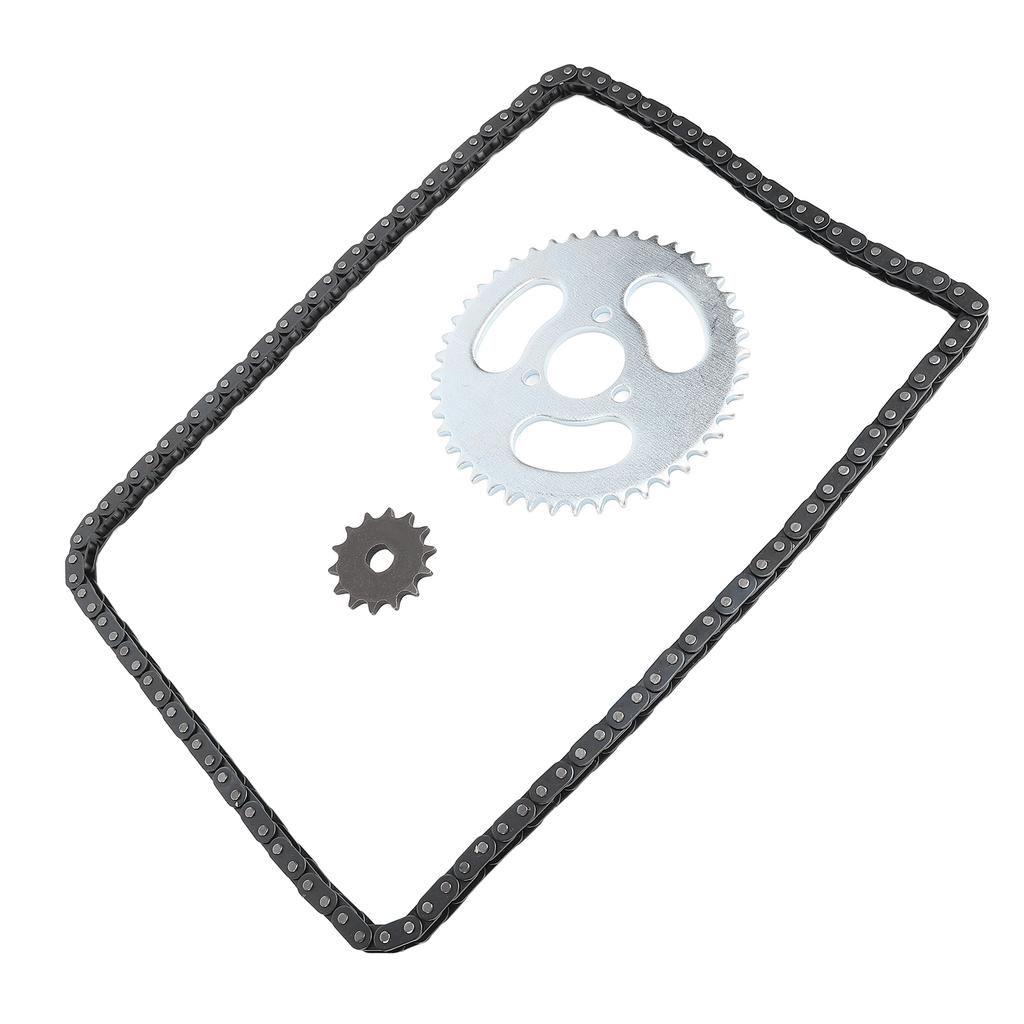 Комплект цепных звездочек T8F, стальная передняя звездочка 14T, комплект задних звездочек 44T с 3 отверстиями и цепью из 120 звеньев