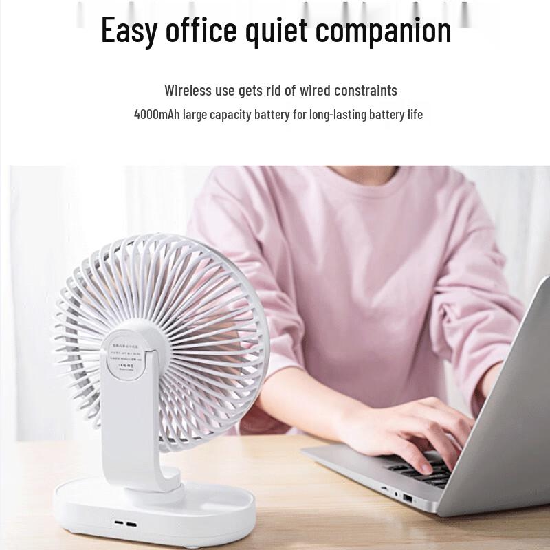 Portable Rechargeable USB Oscillating Mini Fan