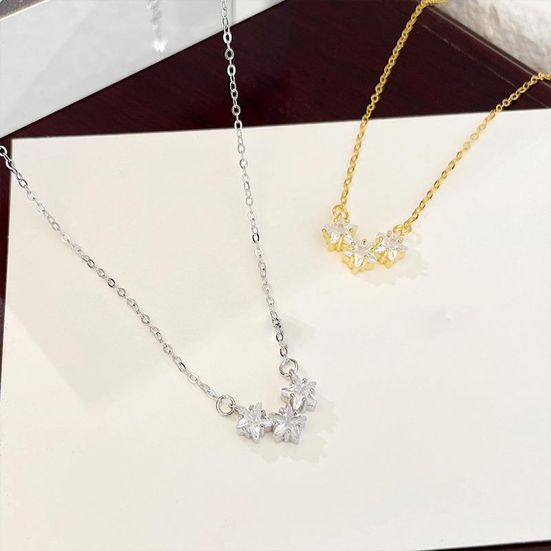 Little Star Necklace Light Luxury Niche Design Sense Clavicle Chain Cold Wind Premium Simple Birthday Gift