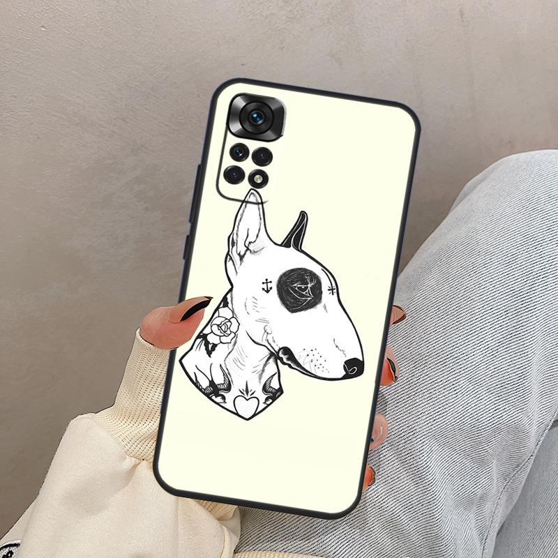 Собака Английский Бультерьер Для Xiaomi Redmi Note 13 10 12 11 14 15 Pro Plus Чехол Обложка Для Redmi 15 13C 12C 14C 10C 15C