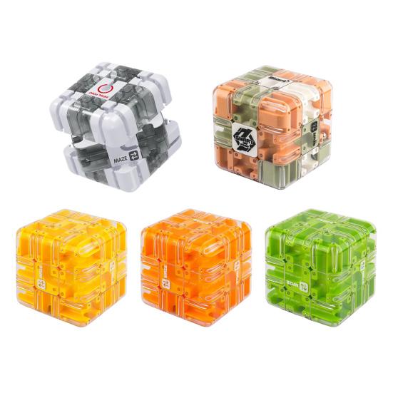 1/2 шт. Развивающая 3D-головоломка Лабиринт Куб Малыши Головоломка Лабиринт с перекатывающимся шариком Куб Детский