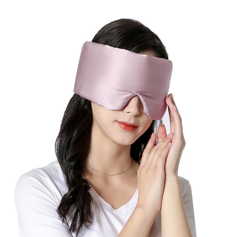 Silk Sleep Eye Mask Travel Night Rest Full Coverage Light Blocking Non-Pressure Comfort Fit