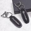 JOFT7 Carbon Fiber Keychain Gift Car Key Pendant Keyring For Citroen C5X e-C4 X e-C3 C4 C3 C5 Berlingo C-Elysee C-Crosser C1 C6 C2