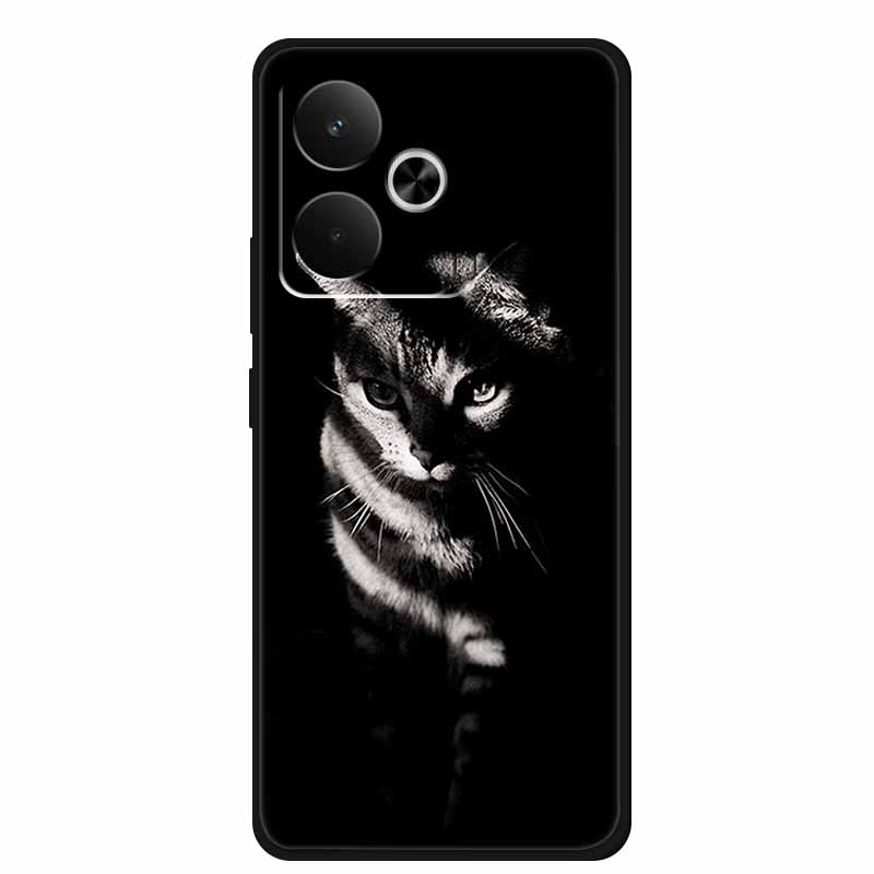 For Realme GT 7T Case 7 T Coque Popular Black Silicone Soft Back Cover Case For Realme GT 7 T Phone Case Cover RealmeGT 7T 7 T
