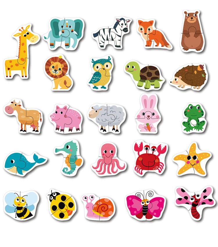 Детская деревянная головоломка, игра-головоломка для раннего обучения, познания, животных, фруктов, дорожного движения, развивающие игрушки для детей, подарки