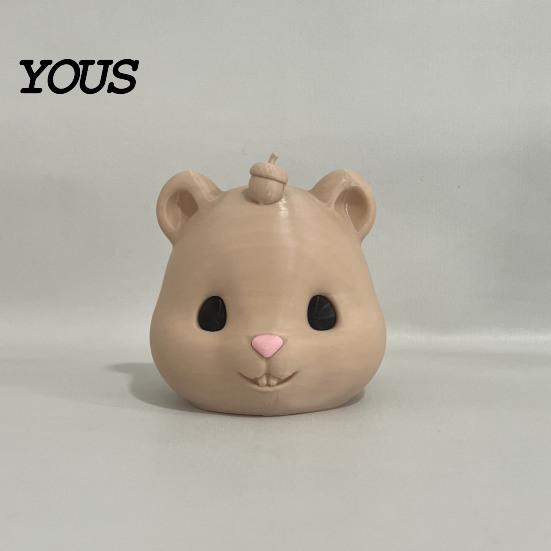 Easy to Install Bird Feeder Alternative Mouse Head Squirrel Feeder, Funny Animal Face Outdoor Playful Garden Accessory Hanging Wildlife Feeding