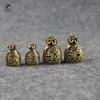 Vintage Copper Lucky Dollars Money Bag Figurines Ornaments Desk Decorations Handmade Brass Car Key Ring Pendant Home Decor Craft
