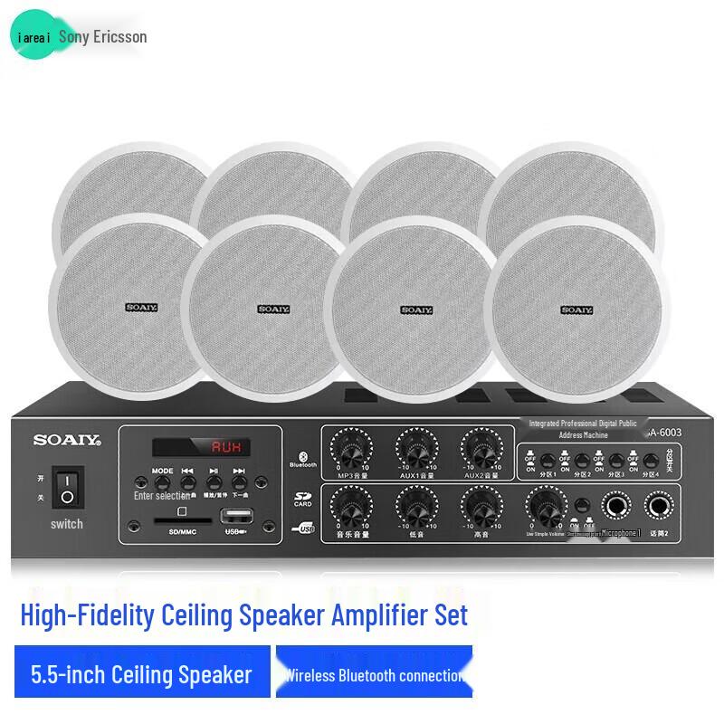 Soaiy SA-6003Y Bluetooth Ceiling Speaker System