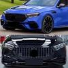 For Mercedes E-Class W214 S214 2025-2025 Front Grill Radiator Grille ABS Gloss Black Chrome Trim Bumper Mesh Panel Replacement
