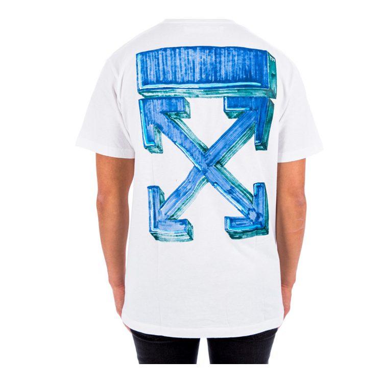 OFF WHITE FW20 Футболка Мужская Белая OMAA027E20JER0050145