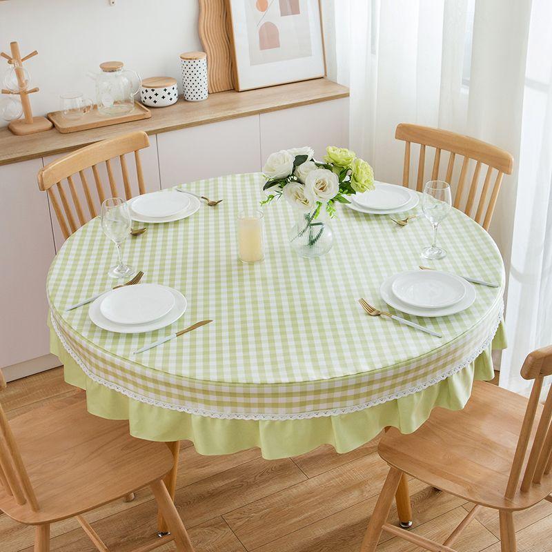 Large Round Table Dining Tablecloth Waterproof Living Room Coffee Table Rectangular Book Tablecloth for Dining Table
