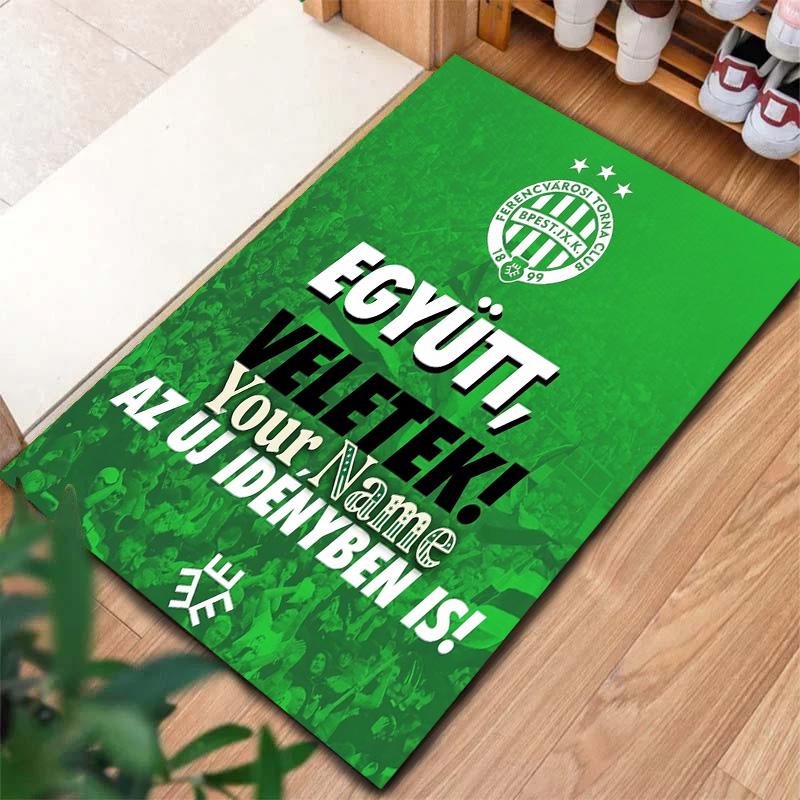 Green Eagle Crest Custom Name Carpet Rug For Living Room Bedroom Home Sofa Decoration Kids Play Nonslip Floor Mat