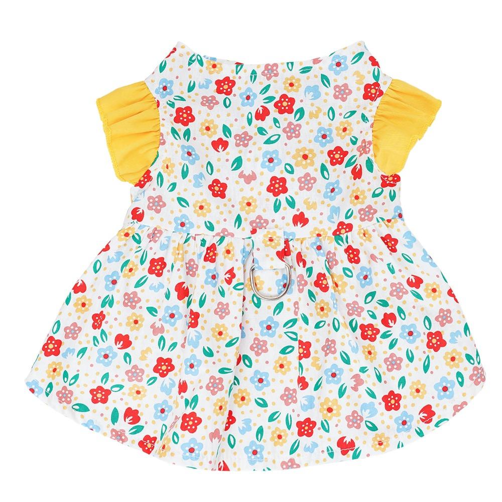 Thin Pet Dog Clothes Soft Dog Flying Sleeve Skirt Fashion Dog Princess Dress  Casual Outfit