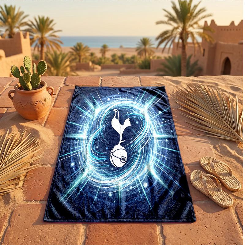 Пляжное полотенце из микрофибры с принтом Tottenham Hotspur, быстросохнущее, впитывающее, большого размера, для пляжа, плавания, путешествий