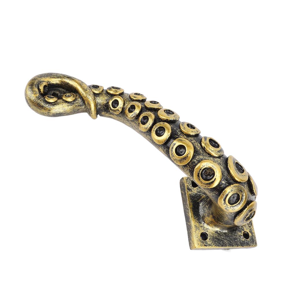 Ручка двери осьминог смола сверхпрочная винтажная бронза мебельная ручка для шкафа щупальце осьминога ручка двери