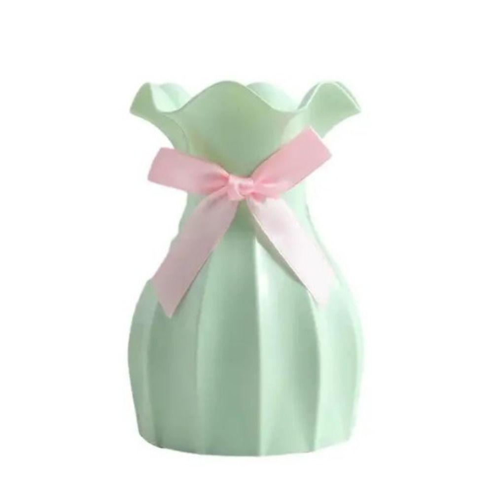 Break-resistant Plastic Colored Vase Plastic Potted Container Ornaments Flower Arrangement