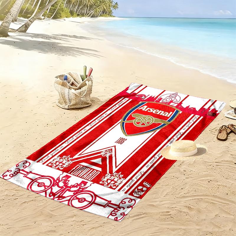 Football Club Beach Towel Perfect for Travel, Outdoor Activities, Swimming, Camping, Hiking