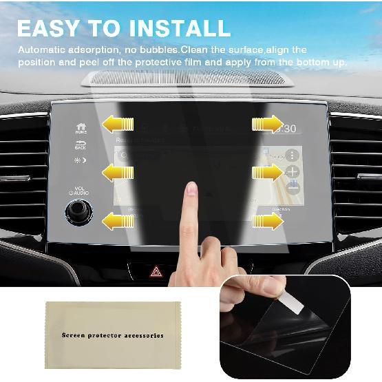 Karltys 2 Собранный протектор экрана, применимый 2019-2022 Honda Pilot/2019-2024 Passport8 дюймов сенсорный экран, 9H закаленное стекло защитная пленка для экрана