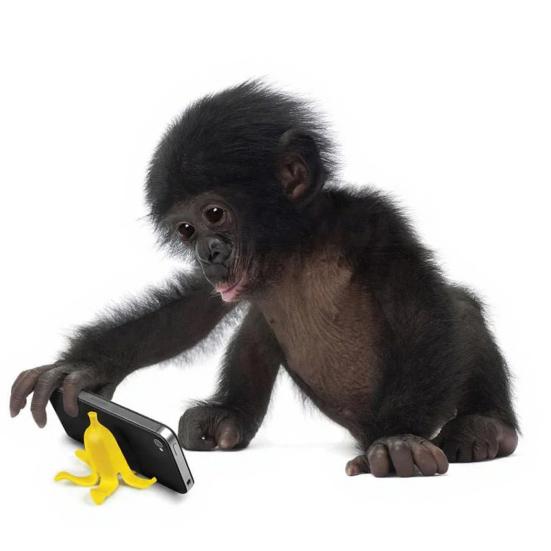 Держатель для телефона в виде банановой кожуры 3D-печатная подставка для мобильного телефона на стол Креативное настольное украшение в форме банановой кожуры Подарки для семьи и друзей