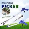 1pcs Long Handle Folding Garbage Picker Gripper - Easy Litter Pickup Tool with Alloy Grabber