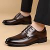 Модные Новые Классические Балетки Обувь Роскошного Бренда Мужская Элегантная Черная Обувь для Платья Натуральная Кожа На Шнуровке Оксфорды Деловая Социальная Обувь