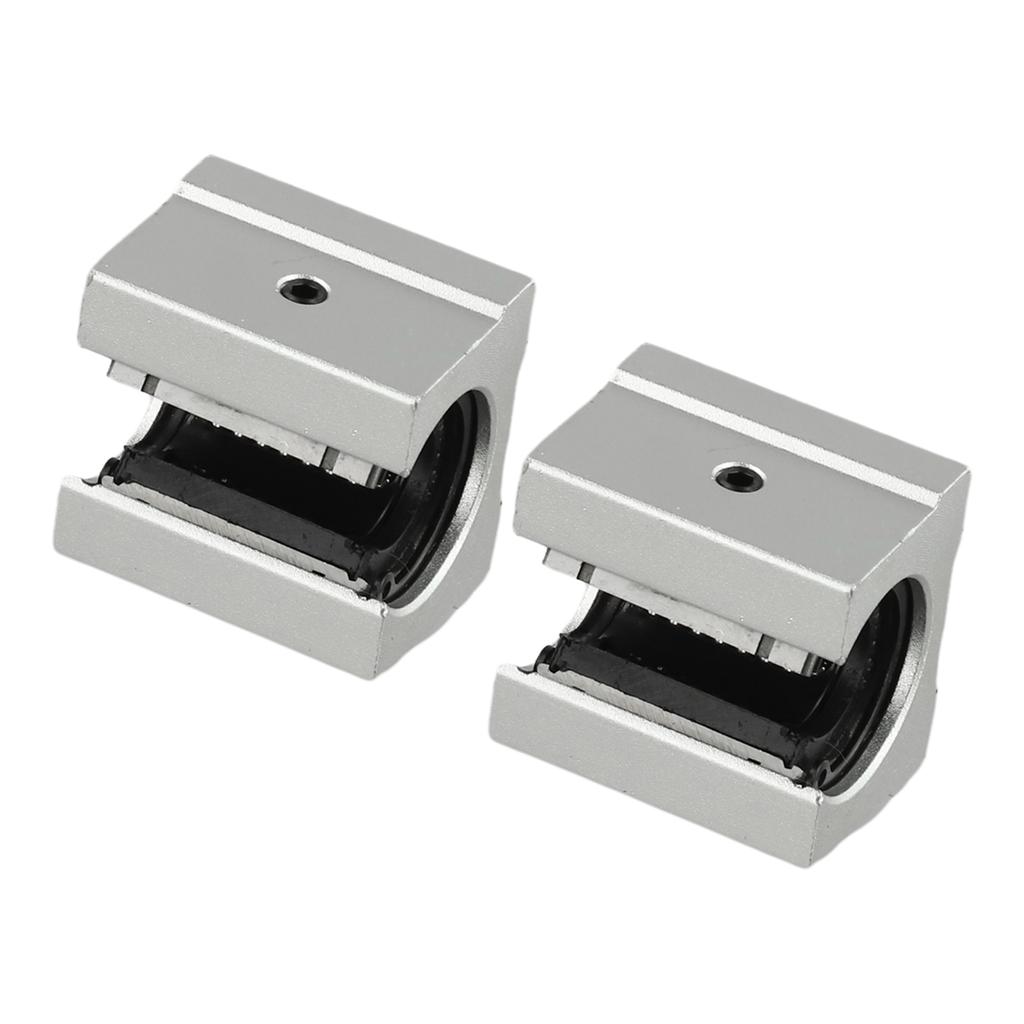 Aluminium Alloy Linear Bearings For SBR16UU Set of 2 16mm Open Design for Smooth Operation in For CNC Machinery and Equipment