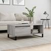 VidaXL Coffee Table Sonoma Grey 90x50x36.5 Cm Engineered Wood 830578