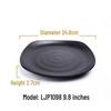 Melamine Black Imitation Porcelain Plate - Versatile Dish for Hot Pot, Barbecue, and Cold Dishes